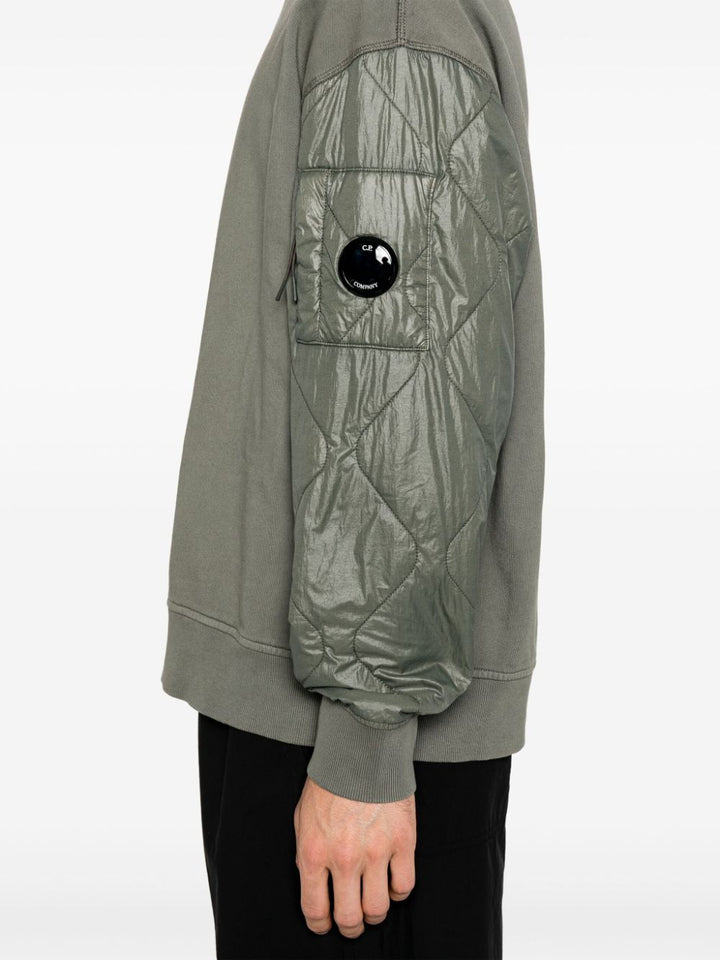 C.P. COMPANY - Sweat à manches matelassées vert olive - Lothaire