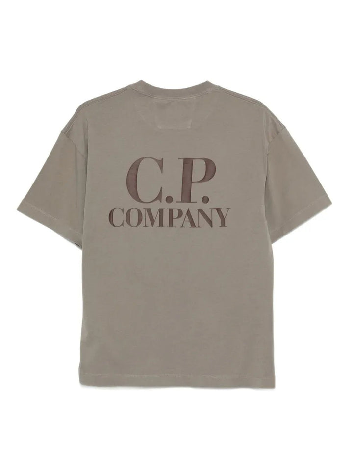 C.P. Company - T-shirt à détail de logo gris - Lothaire