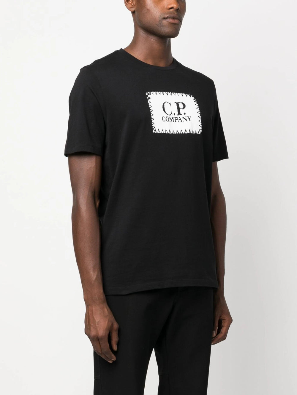 C.P Company - T.shirt logo brodé black - Lothaire