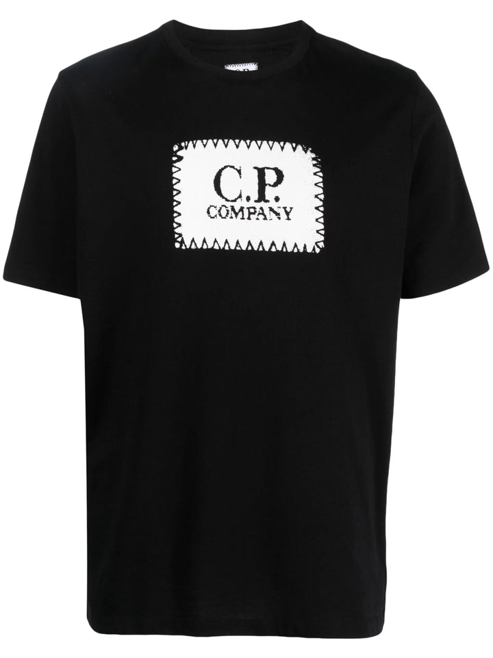 C.P Company - T.shirt logo brodé black - Lothaire