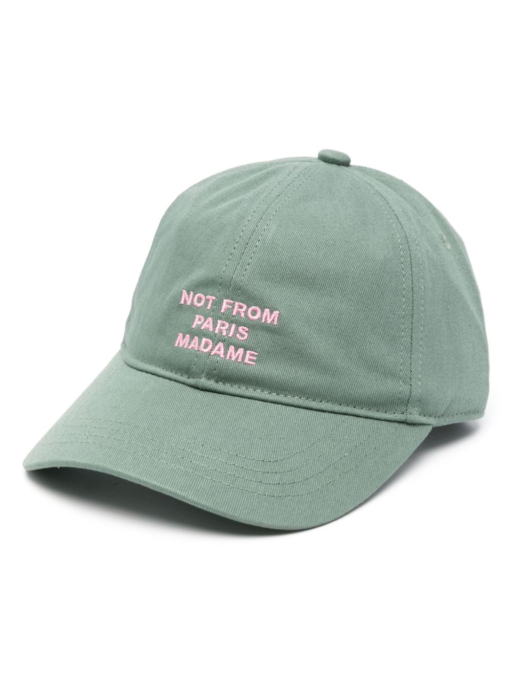 Drôle De Monsieur - casquette à slogan brodé vert d'eau - Lothaire