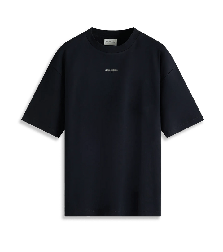 Drôle de Monsieur - Le T-Shirt Black Slogan Classique - Lothaire