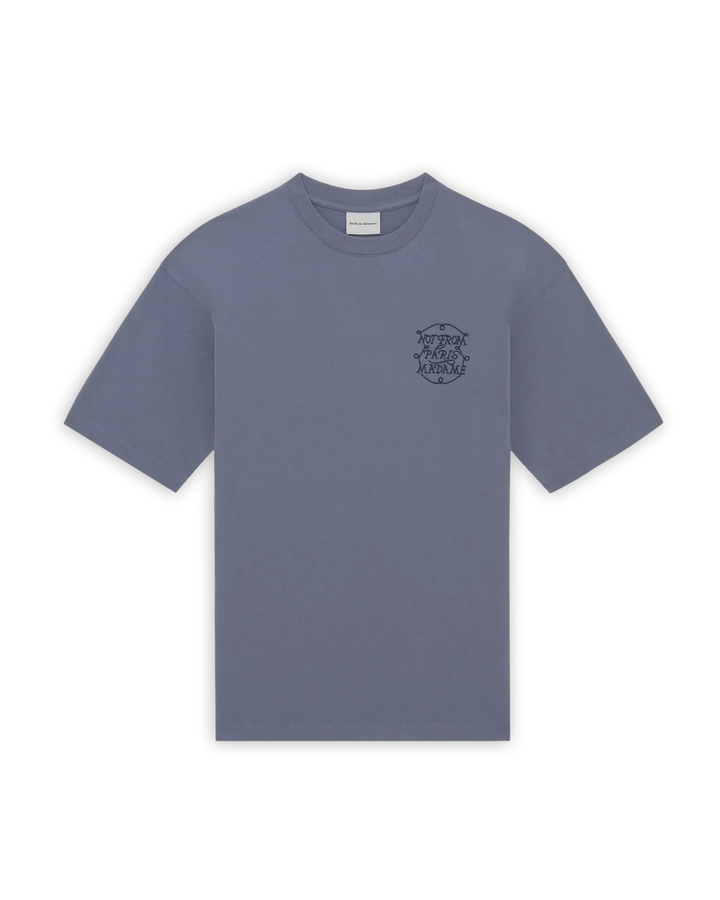 DRÔLE DE MONSIEUR - Le T-shirt Slogan Tresses Bleu - Lothaire