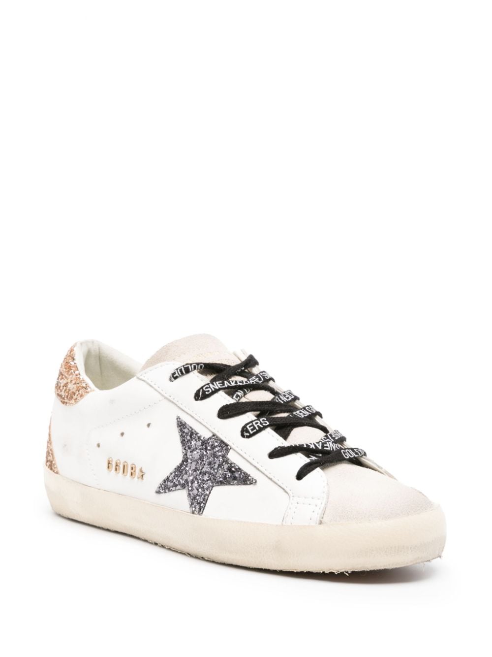 Golden Goose baskets Super - Star à paillettes argent et doré - Lothaire