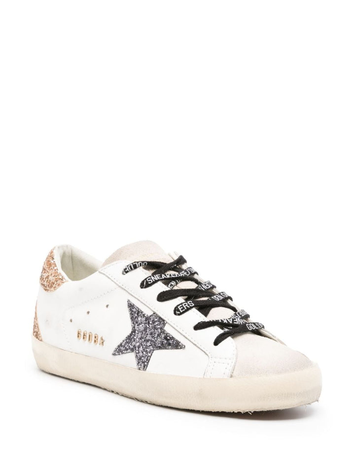 Golden Goose baskets Super - Star à paillettes argent et doré - Lothaire