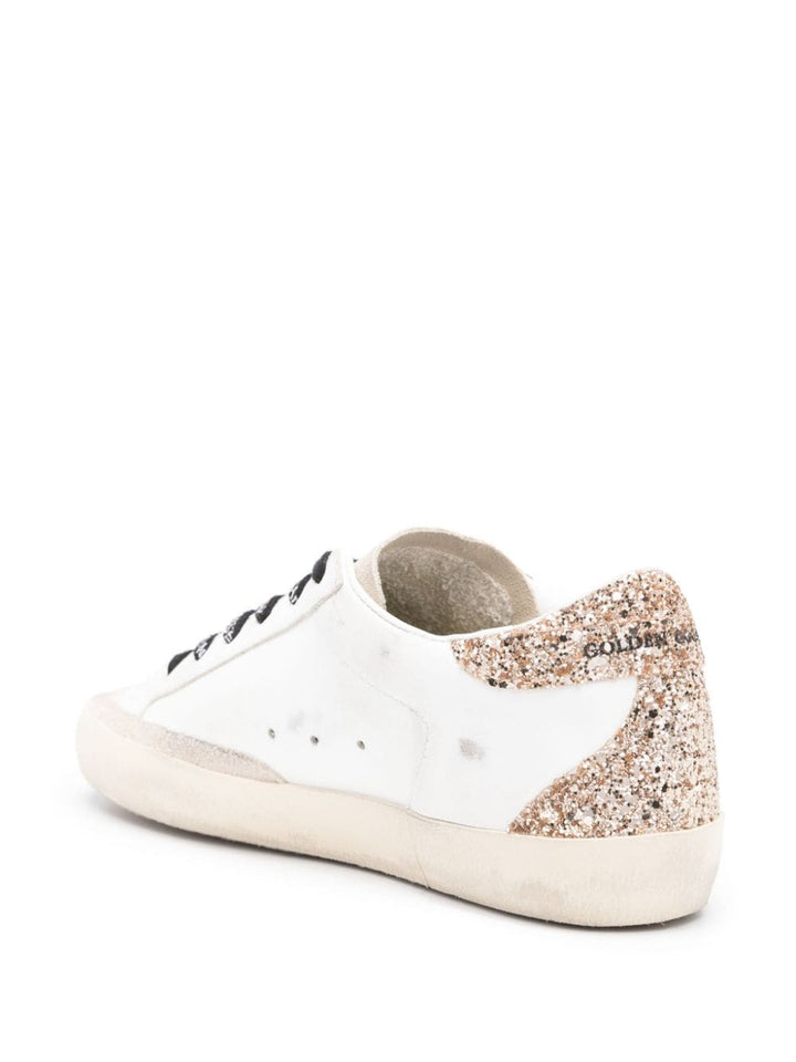 Golden Goose baskets Super - Star à paillettes argent et doré - Lothaire