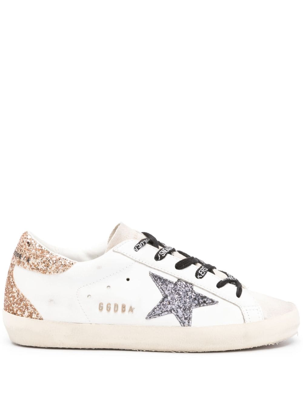Golden Goose baskets Super - Star à paillettes argent et doré - Lothaire