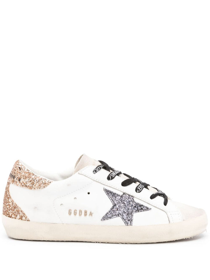 Golden Goose baskets Super - Star à paillettes argent et doré - Lothaire