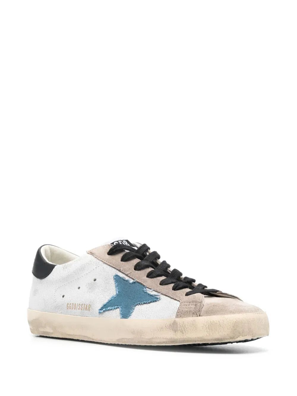 Golden Goose Baskets Super - Star avec étoile en daim et contrefort - Lothaire