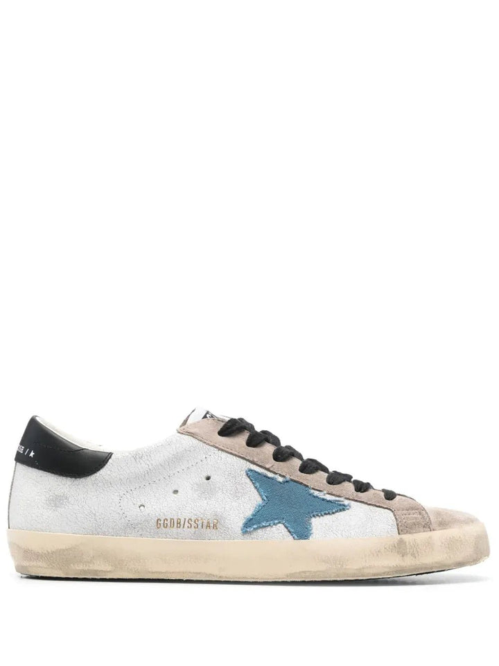 Golden Goose Baskets Super - Star avec étoile en daim et contrefort - Lothaire