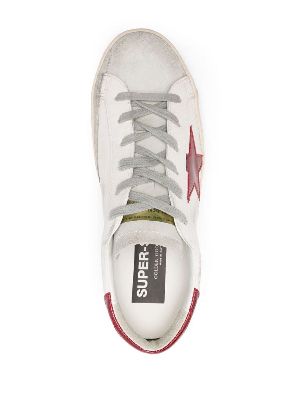 GOLDEN GOOSE baskets Superstar étoile rouge vernie - Lothaire