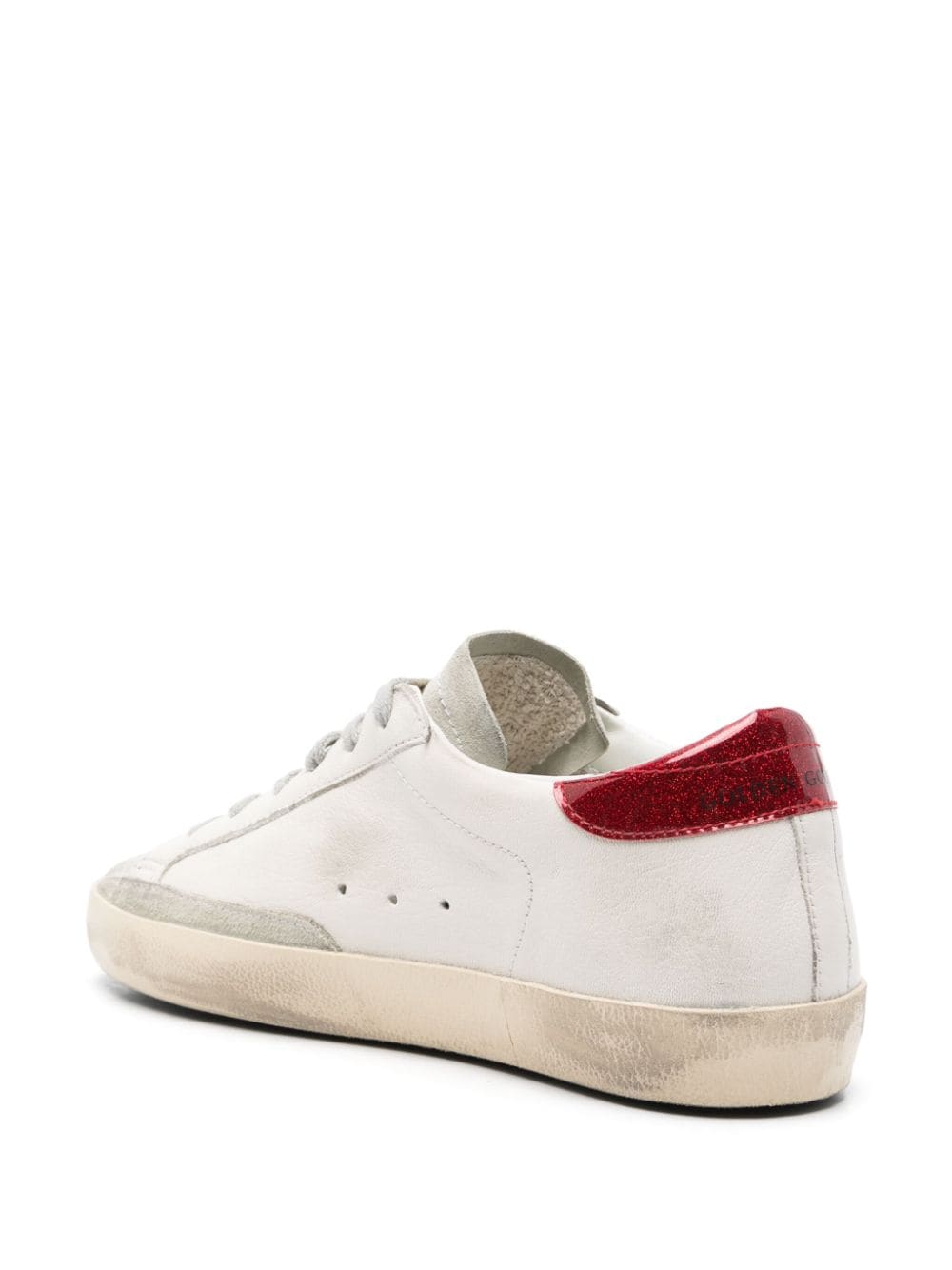 GOLDEN GOOSE baskets Superstar étoile rouge vernie - Lothaire