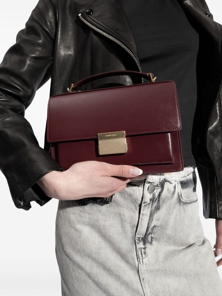 GOLDEN GOOSE DELUXE BRAND SAC A MAIN VENEZIA EN CUIR BORDEAUX - Lothaire