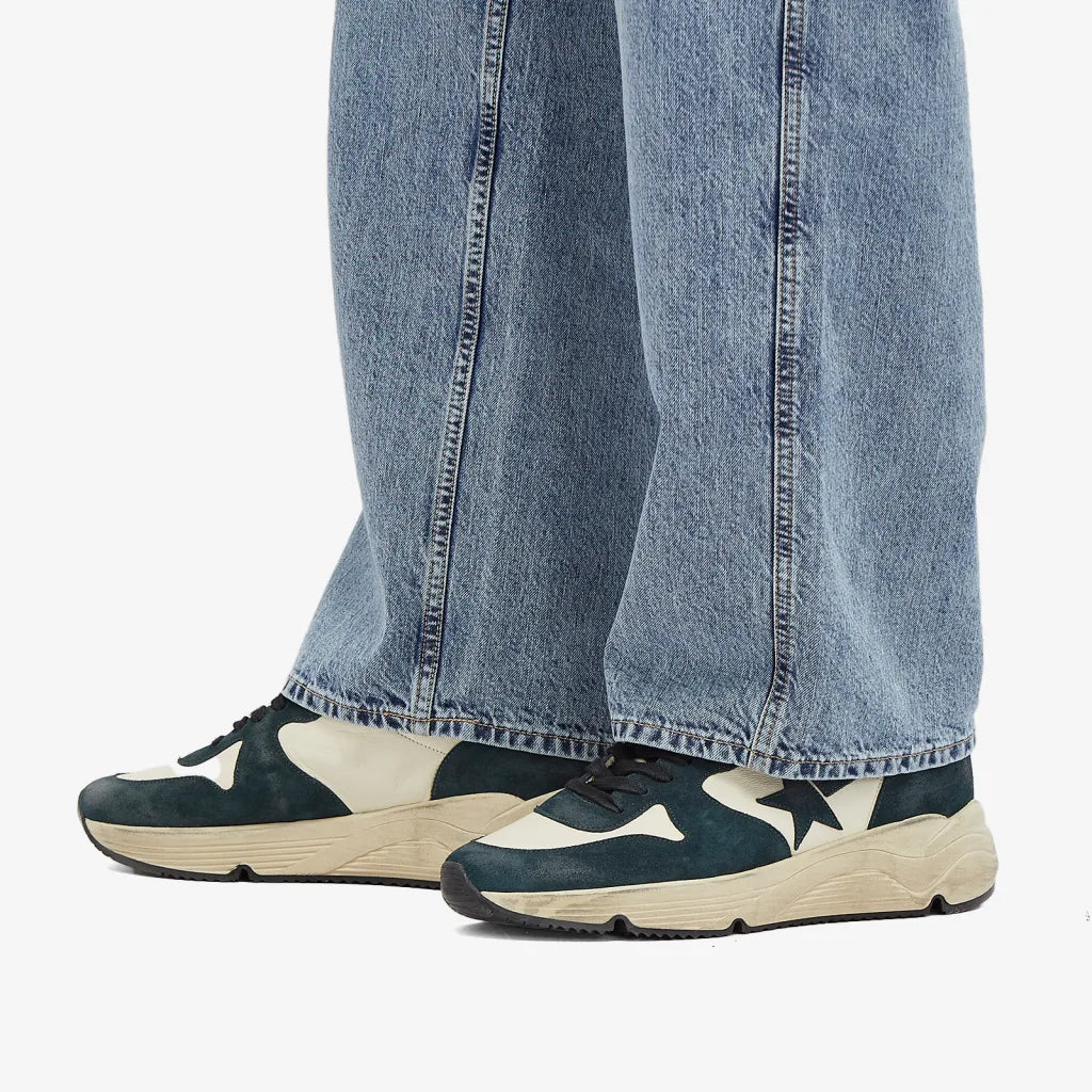 Golden Goose - Sneakers Running Sole Cuir Vert - Lothaire