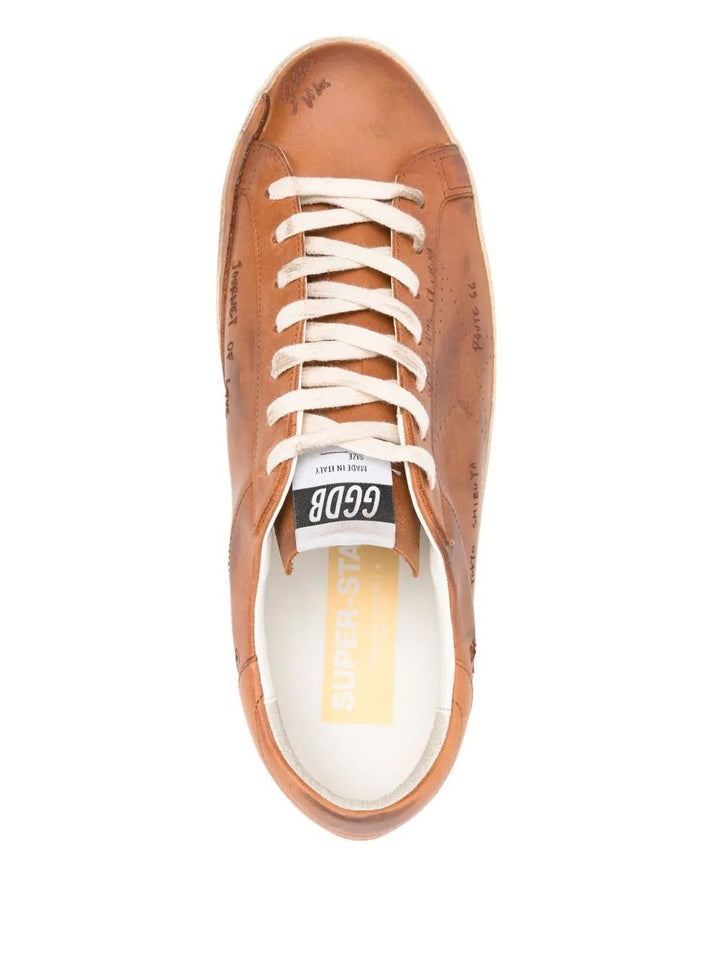 GOLDEN GOOSE - Super Star Marron - Lothaire