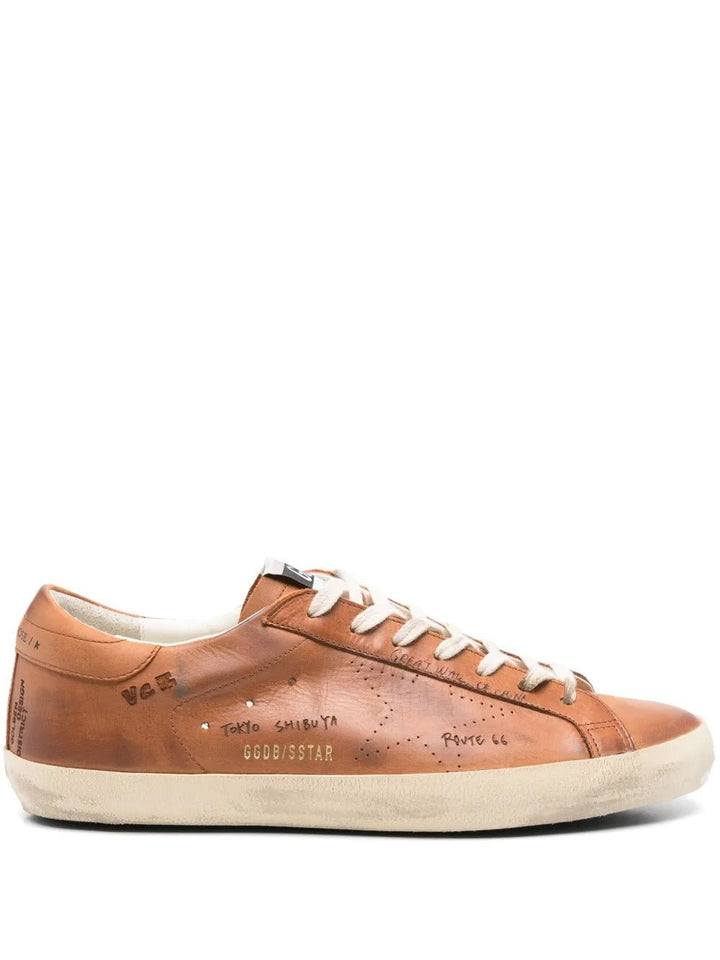 GOLDEN GOOSE - Super Star Marron - Lothaire