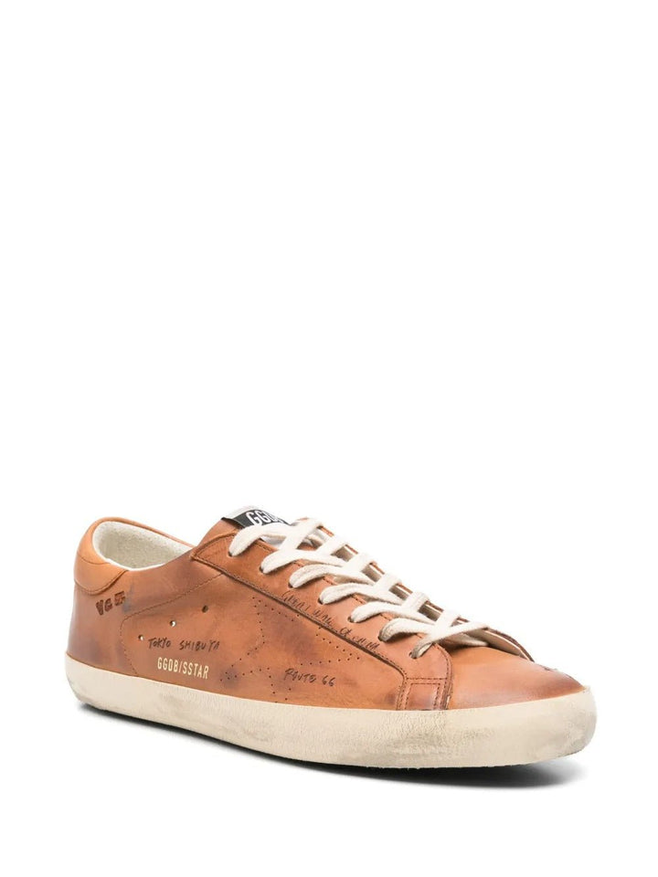 GOLDEN GOOSE - Super Star Marron - Lothaire