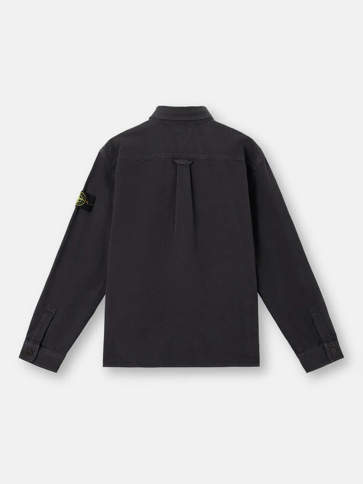 STONE ISLAND - Surchemise coupe confort à poches poitrine noir