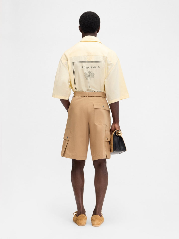 JACQUEMUS - Le cargo bermuda Camel - Lothaire