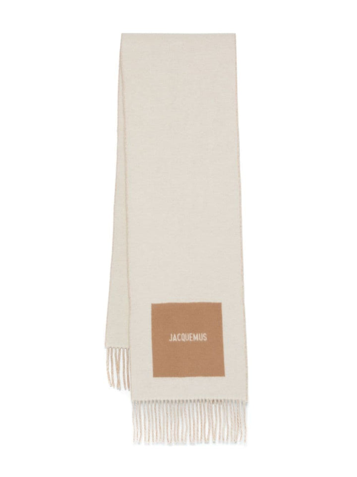 JACQUEMUS - L'Echarpe Rond Carre beige - Lothaire