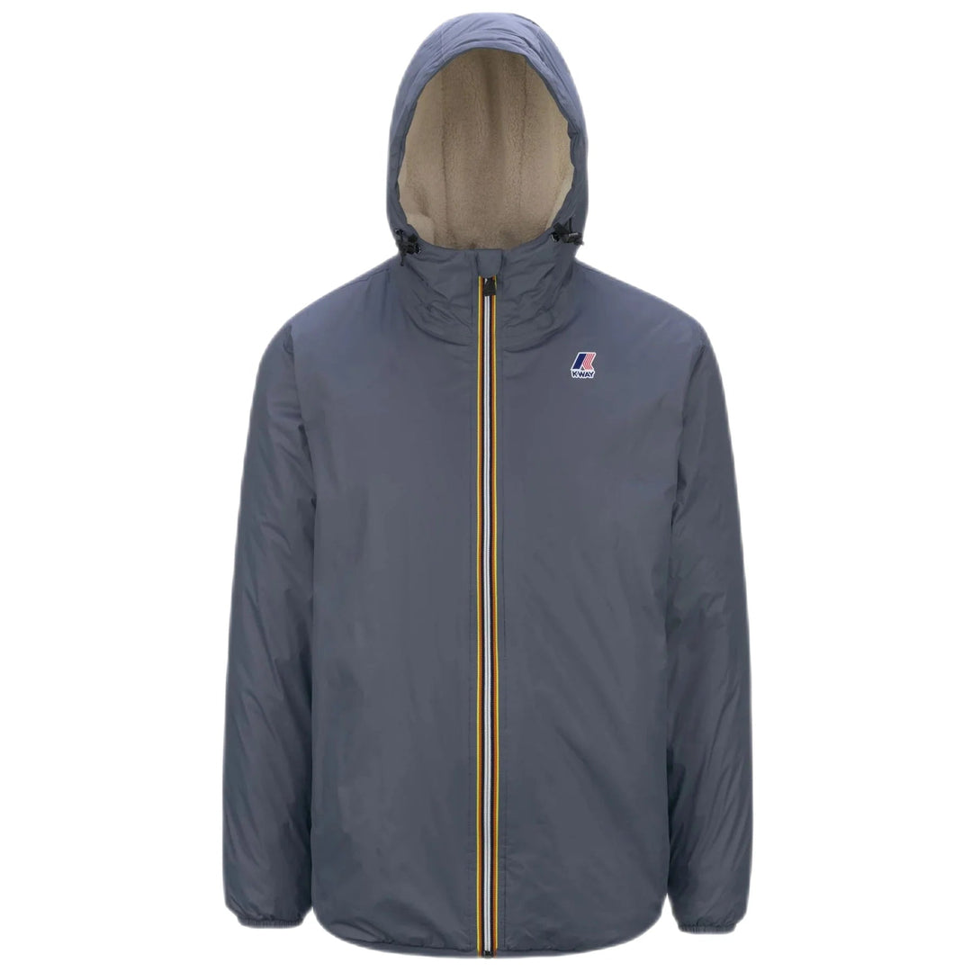 K - Way - Blouson court Claude grey/ blue avion - Lothaire