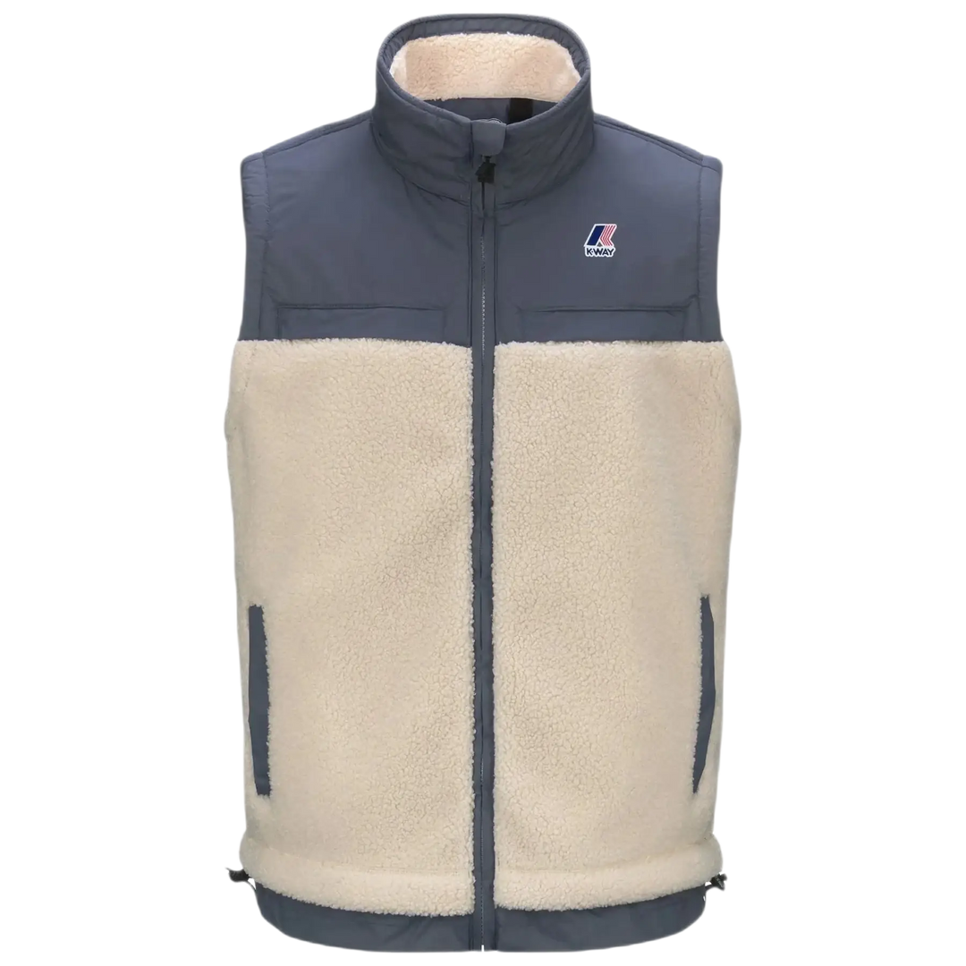 K - Way - Gilet coupe - vent Jile écru - grey blue avion - Lothaire