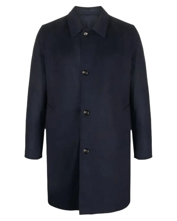 KIRED - Manteau en cahemire bleu marine - Lothaire