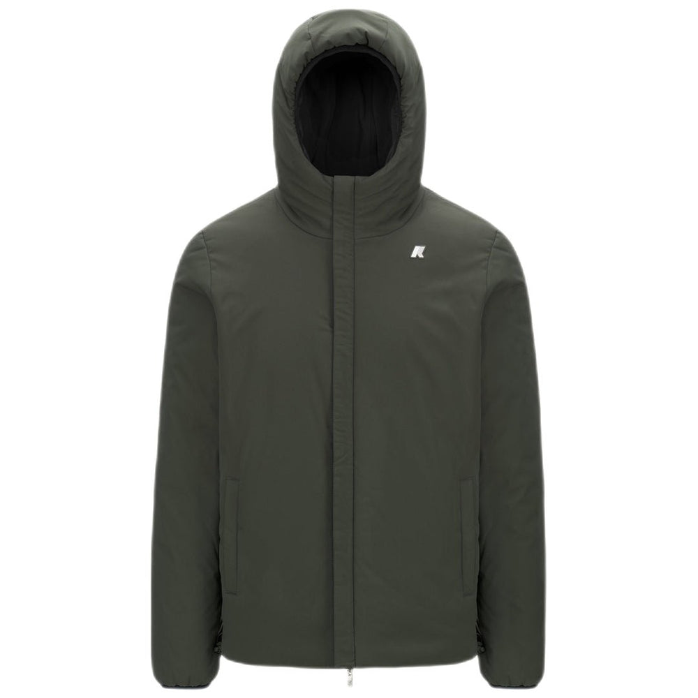 KWAY - parka réversible Jack St Warm black / green - Lothaire