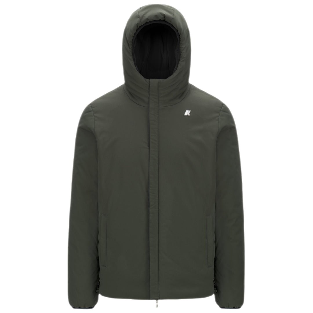 KWAY - parka réversible Jack St Warm black / green - Lothaire