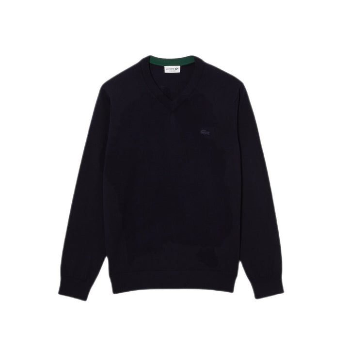 Lacoste - Pull laine col V marine - Lothaire