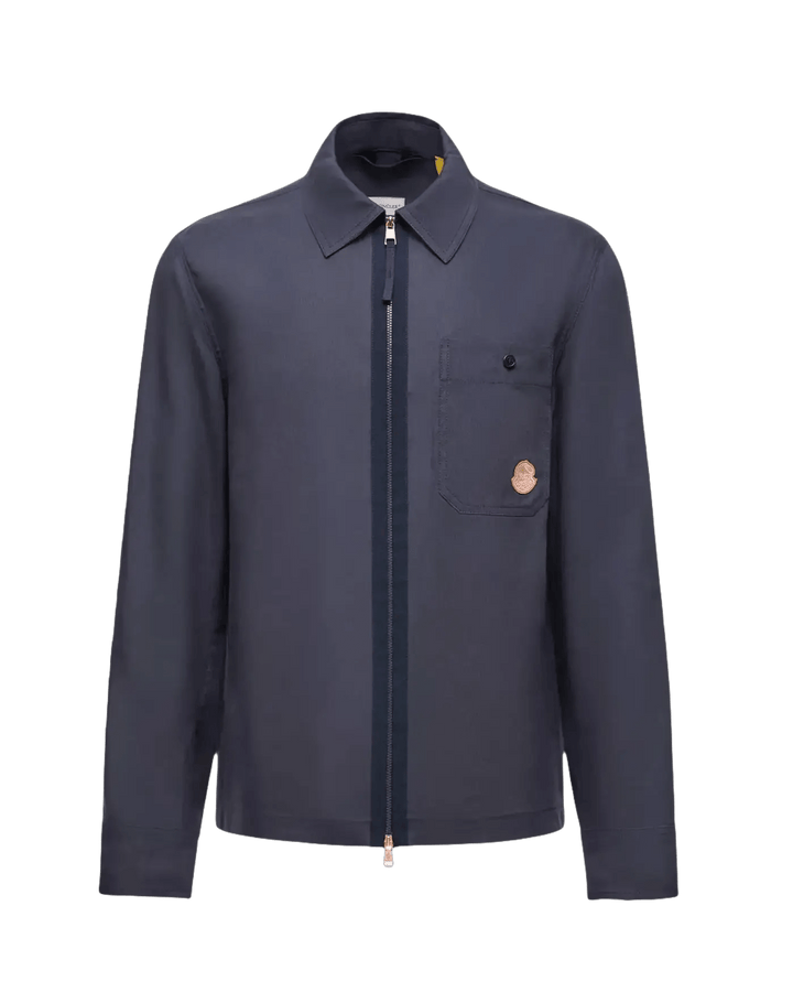 MONCLER GENIUS - Chemise en lin mélangé Moncler x Gilga Farm by Donald Glover bleu - Lothaire
