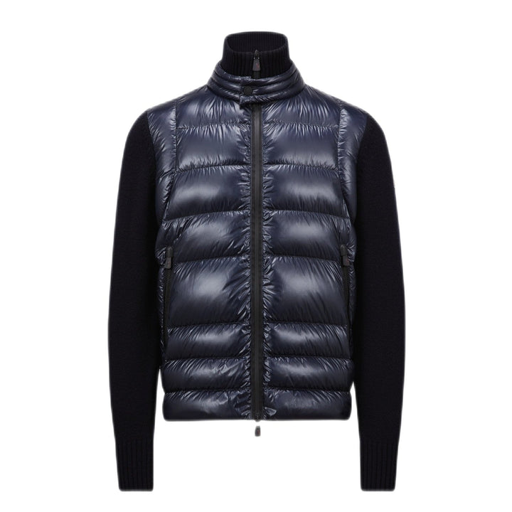 MONCLER GRENOBLE : cardigan zippé à design matelassé Bleu marine - Lothaire