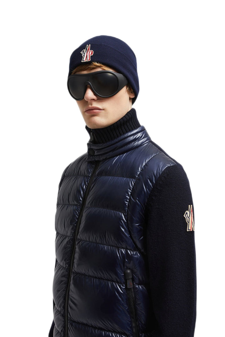 MONCLER GRENOBLE : cardigan zippé à design matelassé Bleu marine - Lothaire