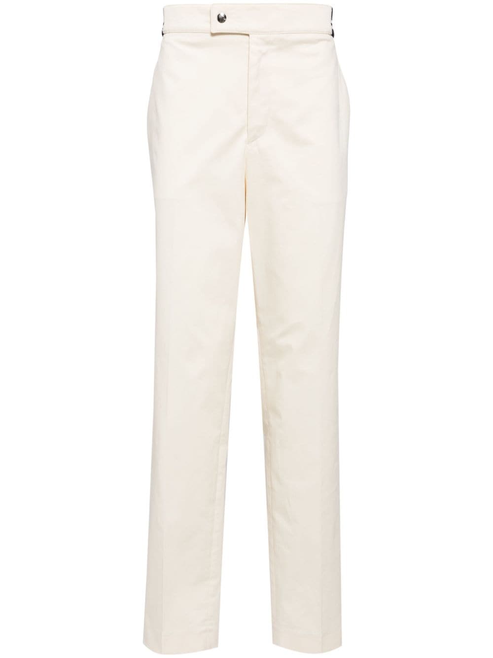 MONCLER - pantalon chino en coton mélangé ecru - Lothaire