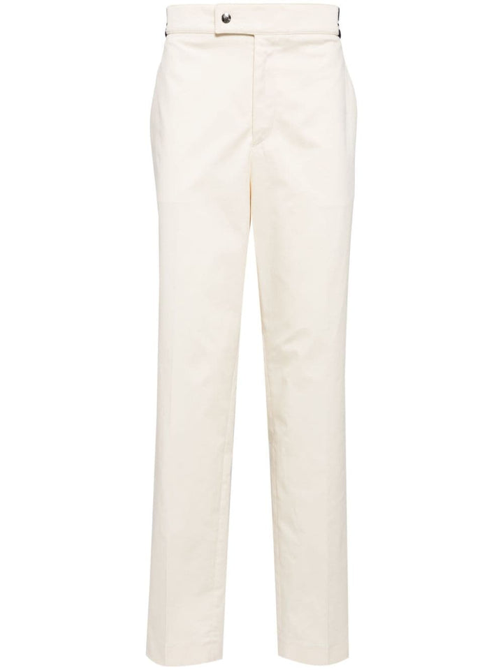 MONCLER - pantalon chino en coton mélangé ecru - Lothaire