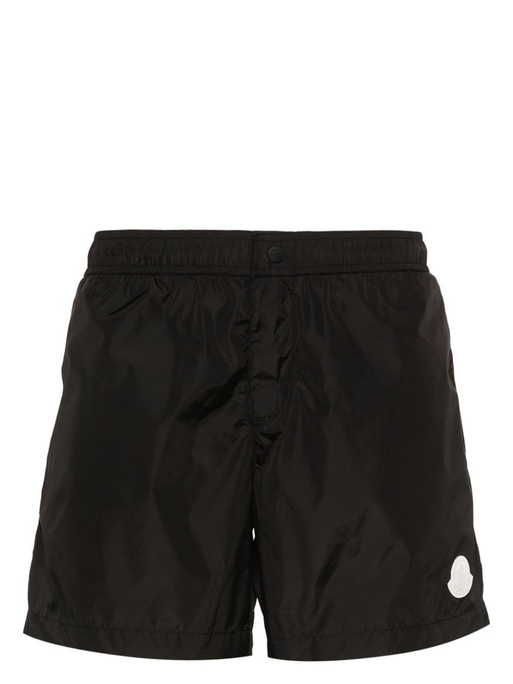 Moncler Short de bain Logo noir - Lothaire