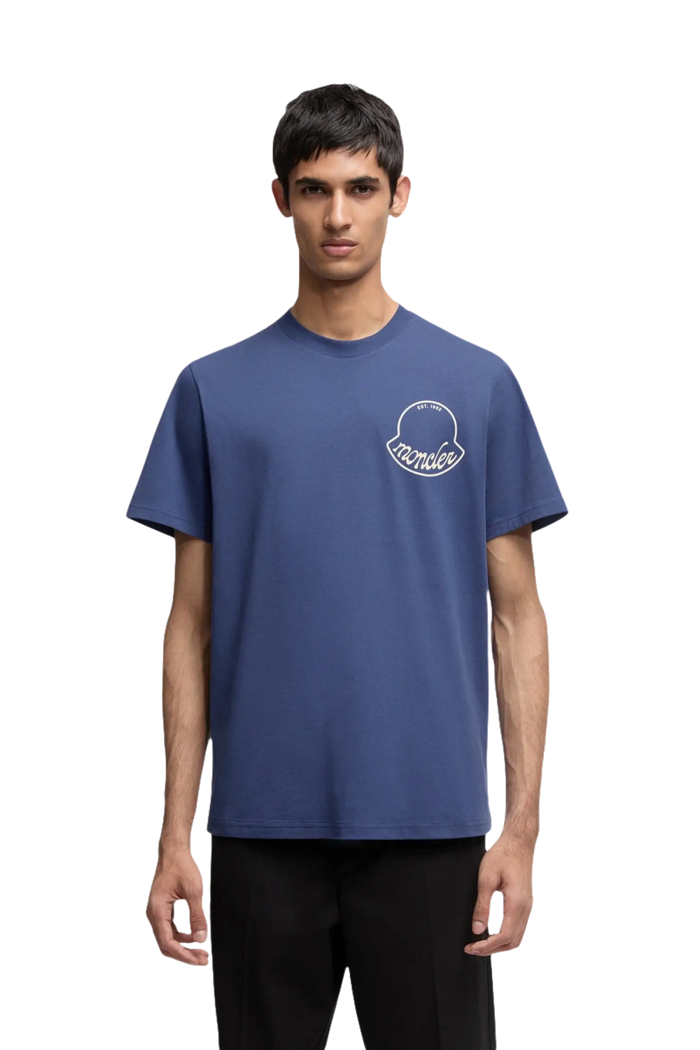 MONCLER - T-shirt col rond Bleu foncé - Lothaire