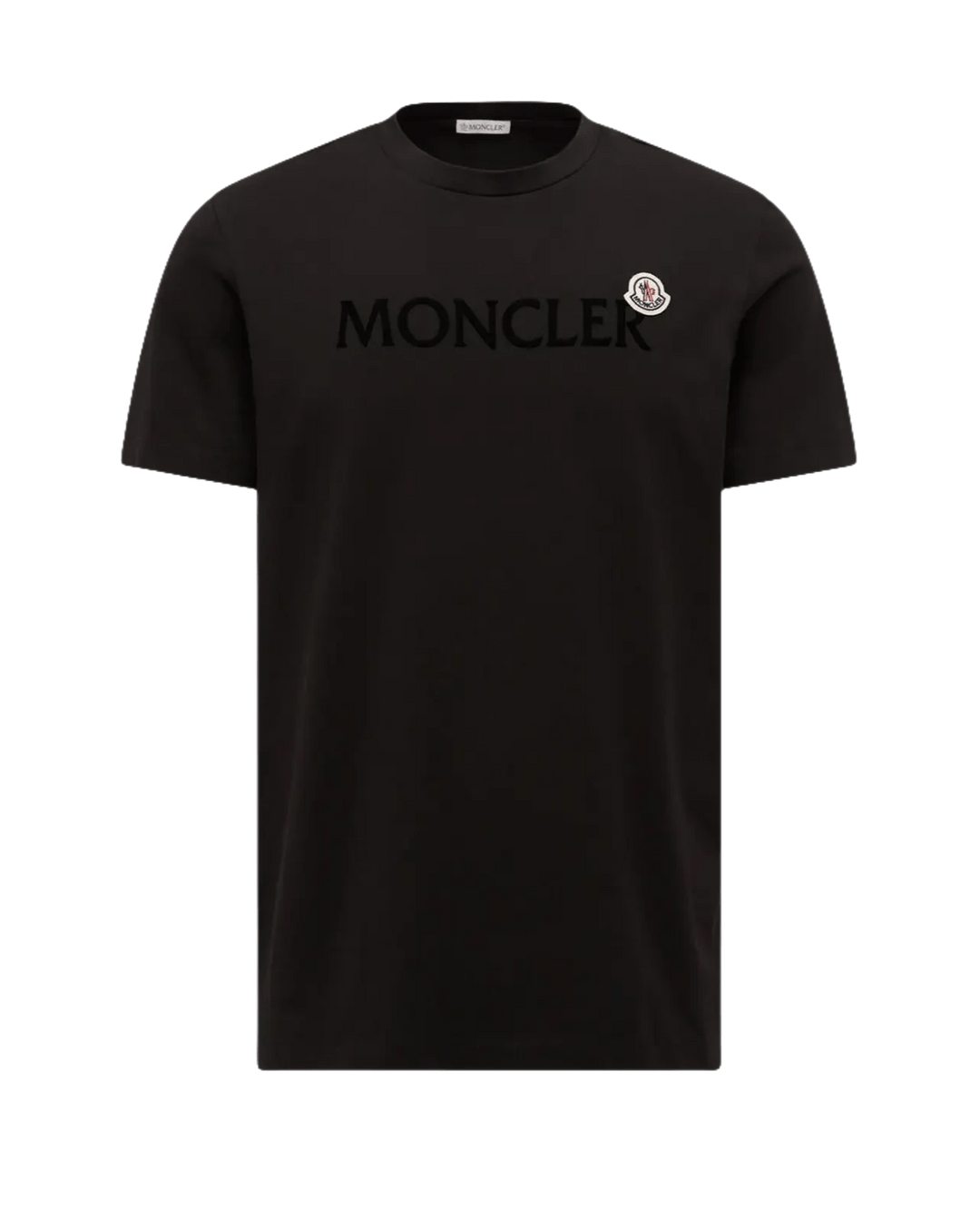 MONCLER - T-shirt en coton à logo floqué Noir - Lothaire