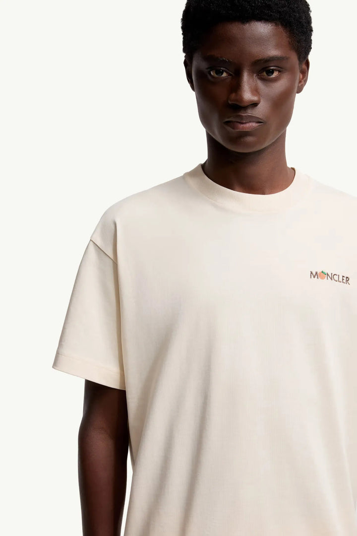 MONCLER - T-shirt en coton Moncler x Gilga Farm by Donald Glover blanc - Lothaire