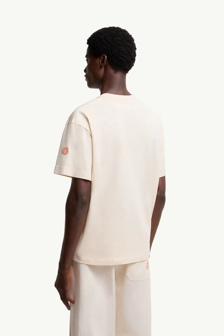 MONCLER - T-shirt en coton Moncler x Gilga Farm by Donald Glover blanc - Lothaire