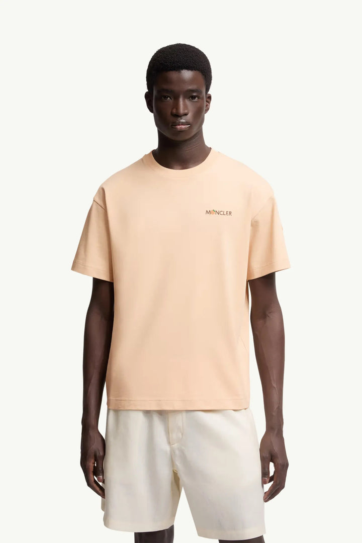 MONCLER - T-shirt en coton Moncler x Gilga Farm by Donald Glover rose pêche - Lothaire