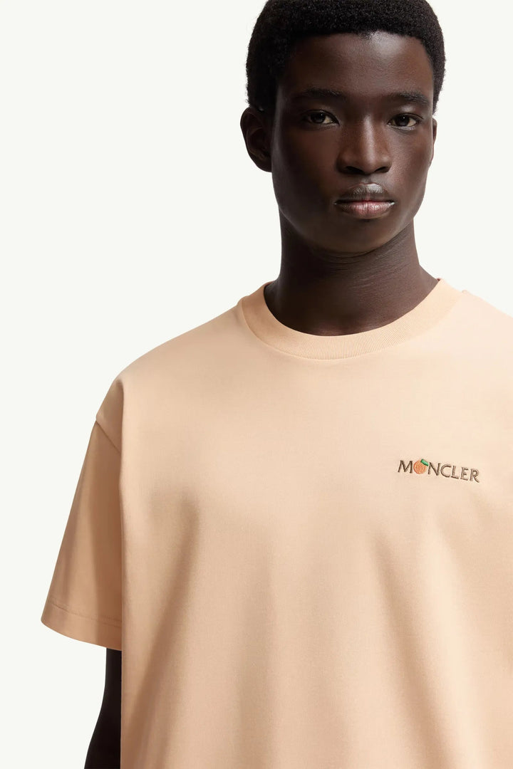 MONCLER - T-shirt en coton Moncler x Gilga Farm by Donald Glover rose pêche - Lothaire