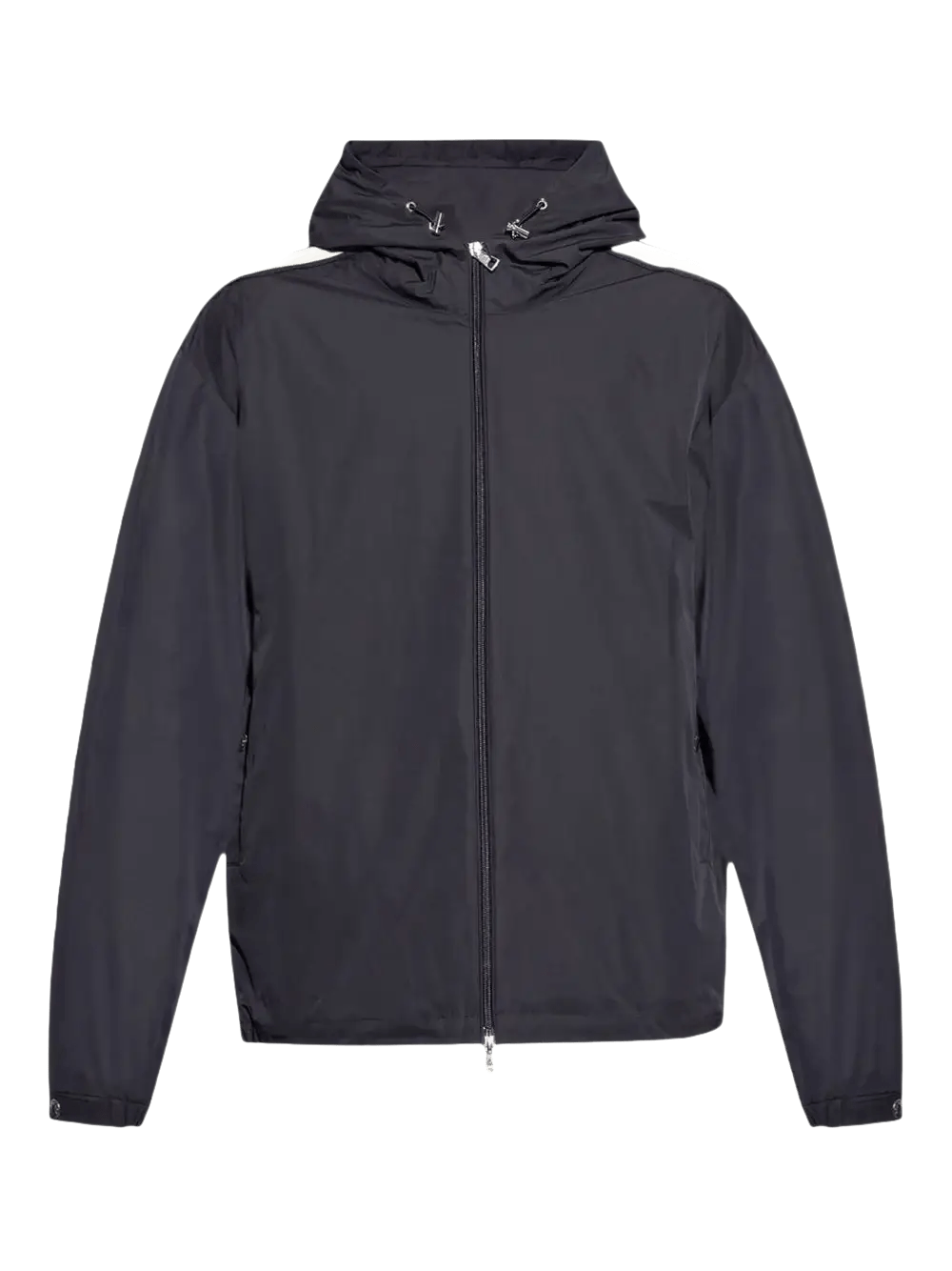 MONCLER - Veste zippée à manches rayées bleu marine - Lothaire