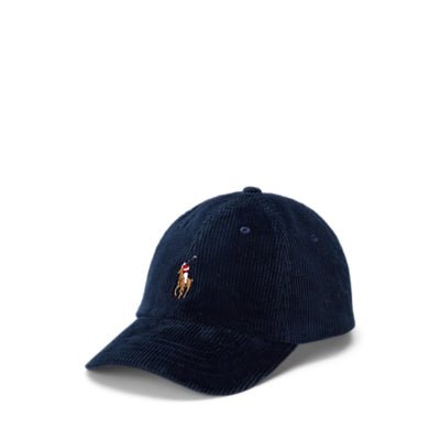 Polo Ralph Lauren - Casquette Baseball en velours marine - Lothaire