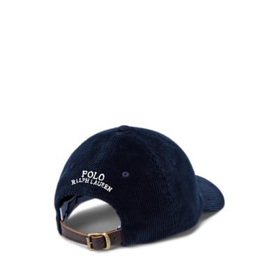 Polo Ralph Lauren - Casquette Baseball en velours marine - Lothaire