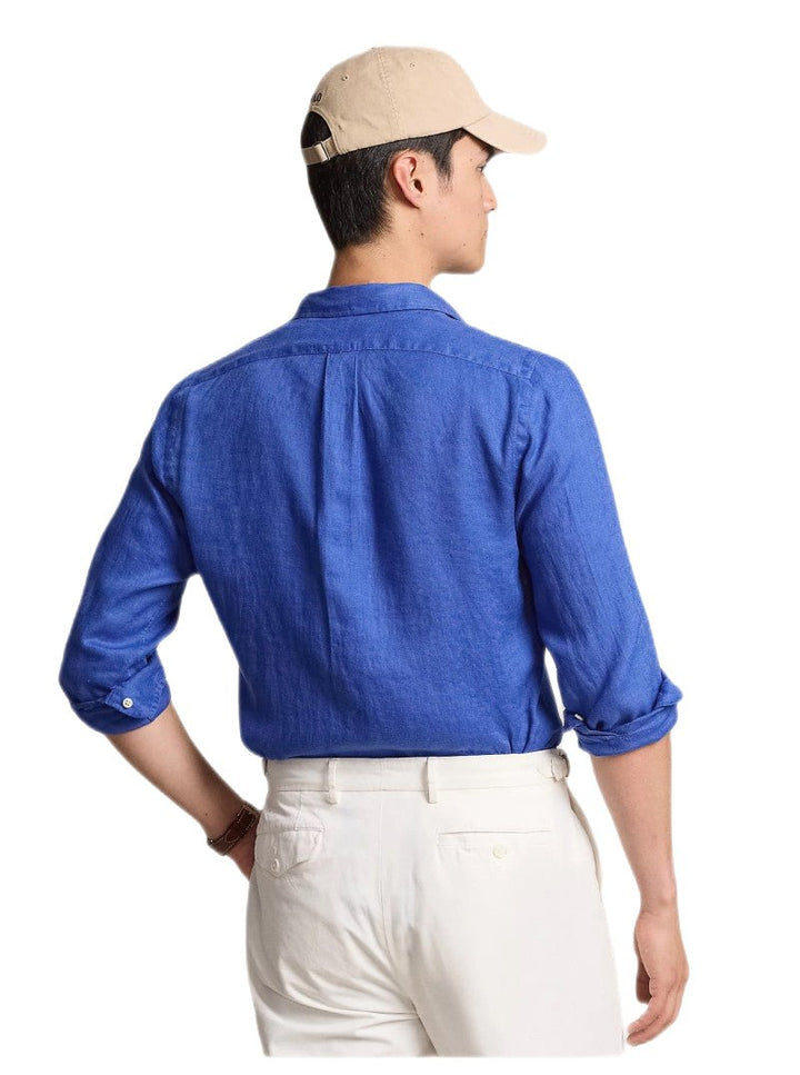 Polo Ralph Lauren - Chemise en lin bleu - Lothaire