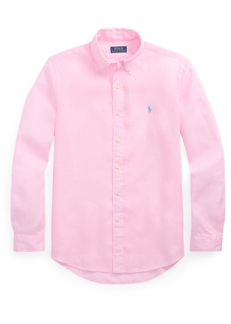 Chemise En Lin Ralph Lauren Rose NOUVEAUTES ETE 2025 POLO RALPH