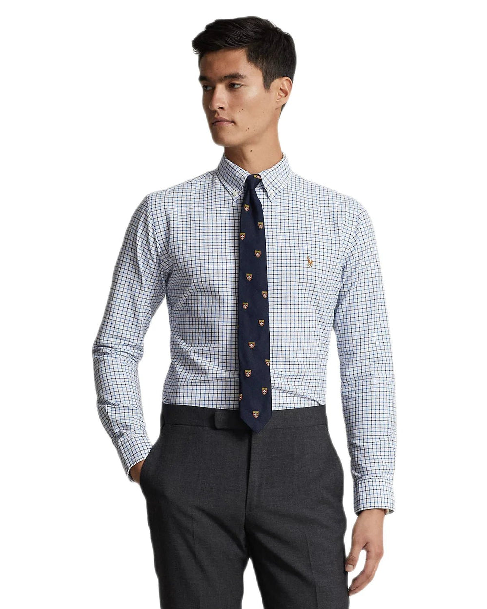 Polo Ralph Lauren - Chemise Oxford à carreaux bleu / blanc - Lothaire
