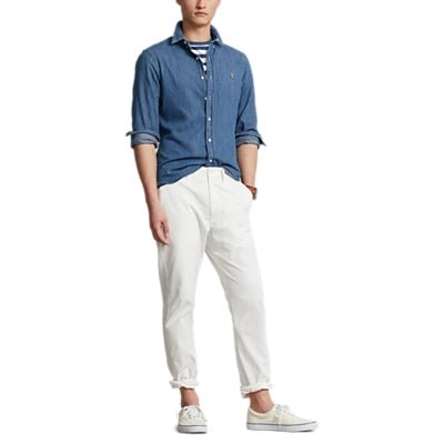 Polo Ralph Lauren - Chemise oxford cintrée denim - Lothaire