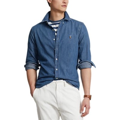 Polo Ralph Lauren - Chemise oxford cintrée denim - Lothaire